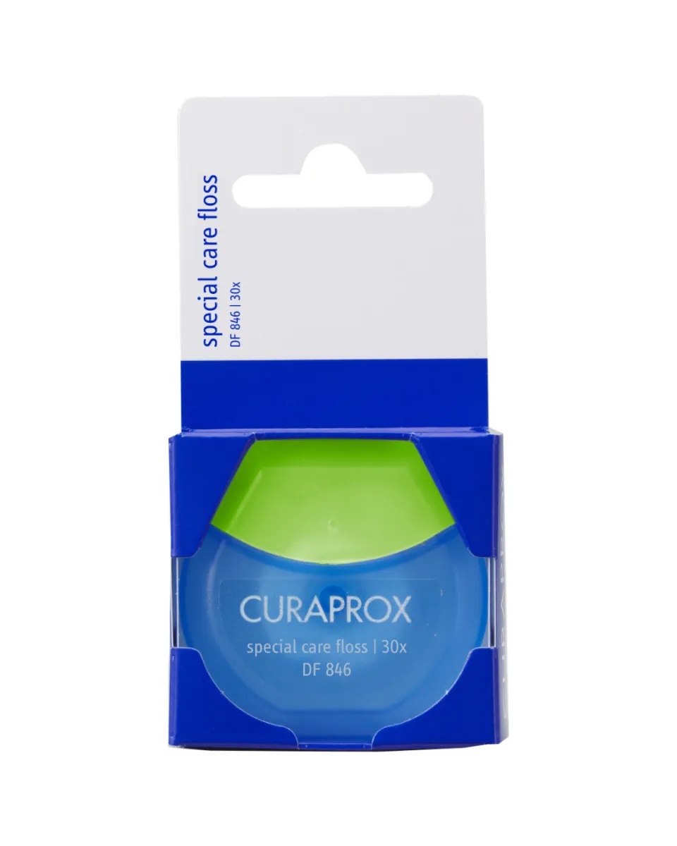 Special floss for implants and braces