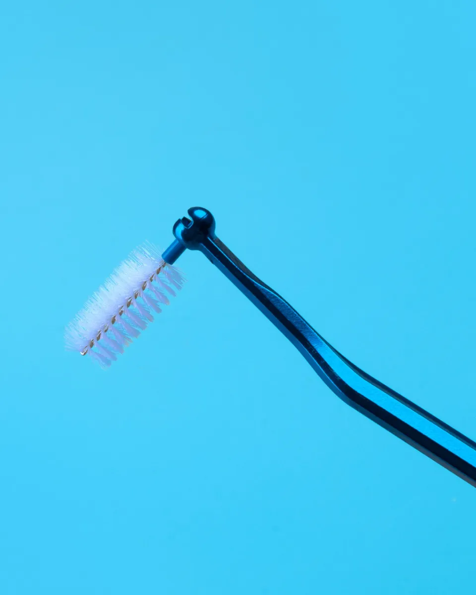 Interdental brush holder, blue steel, 1 pc. | Curaprox Shop