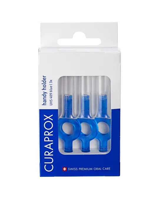 Curaprox interdental brush handy holder for efficient and easy cleaning between the teeth