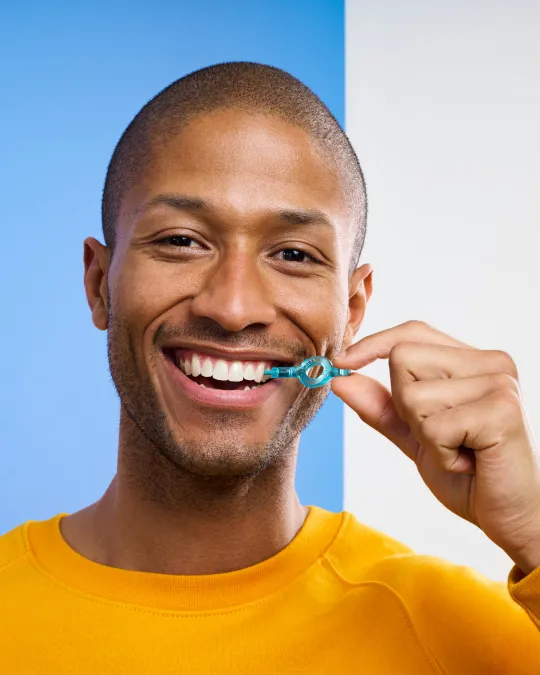 Curaprox interdental brush handy holder for efficient and easy cleaning between the teeth