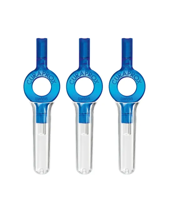 Curaprox interdental brush handy holder for efficient and easy cleaning between the teeth